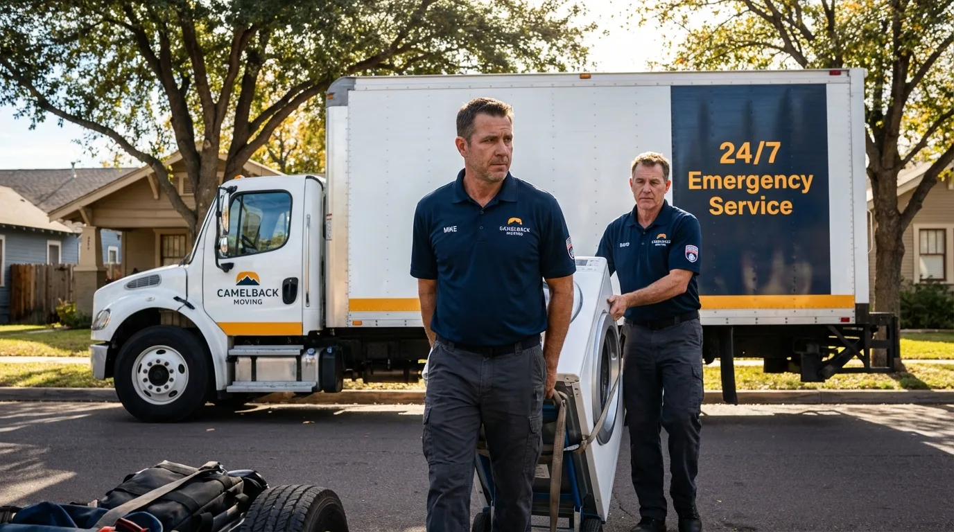 CamelBack Moving crew loading furniture in West Yarmouth, MA