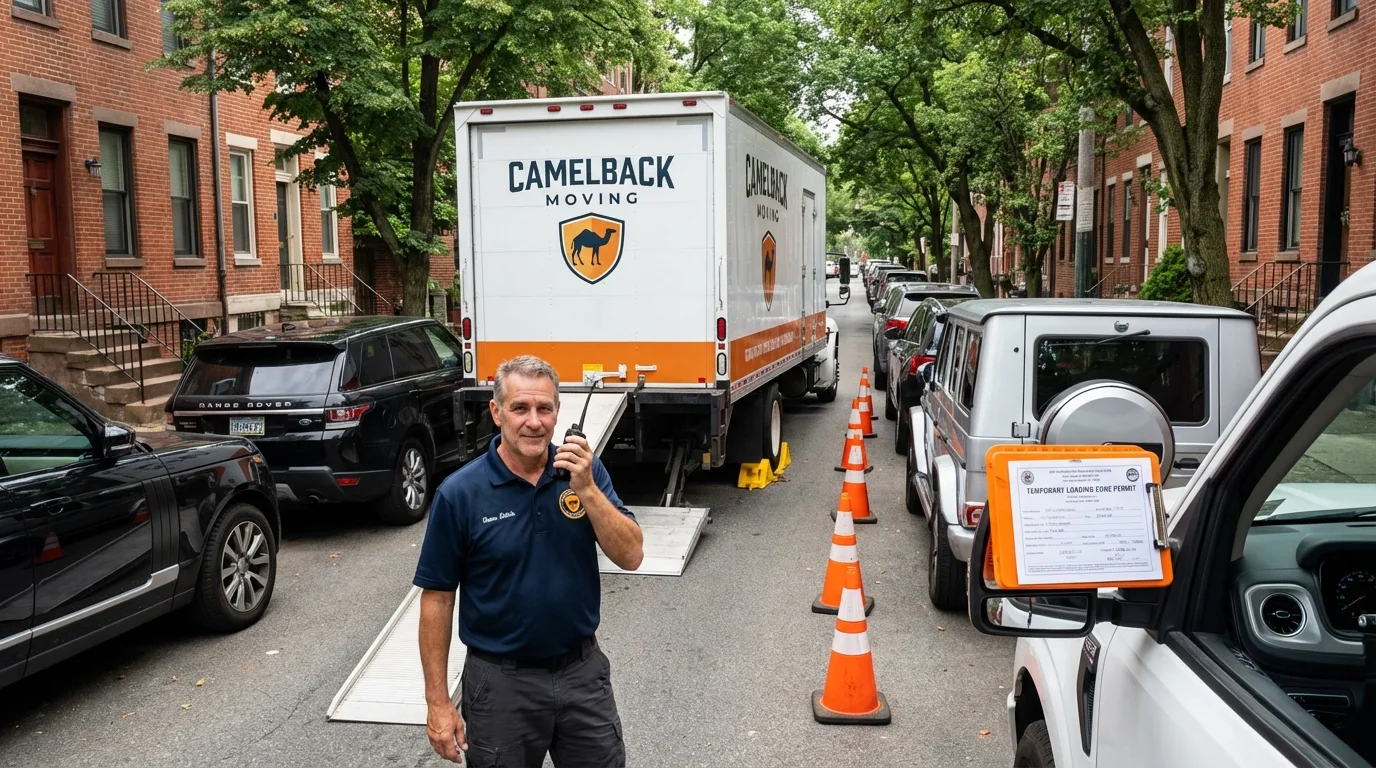 City street loading permit setup in West Yarmouth, MA
